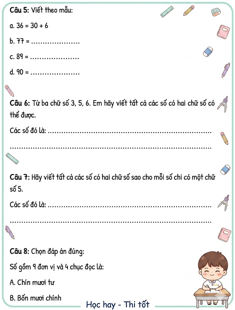 on tap cac so den 100 h2*955717