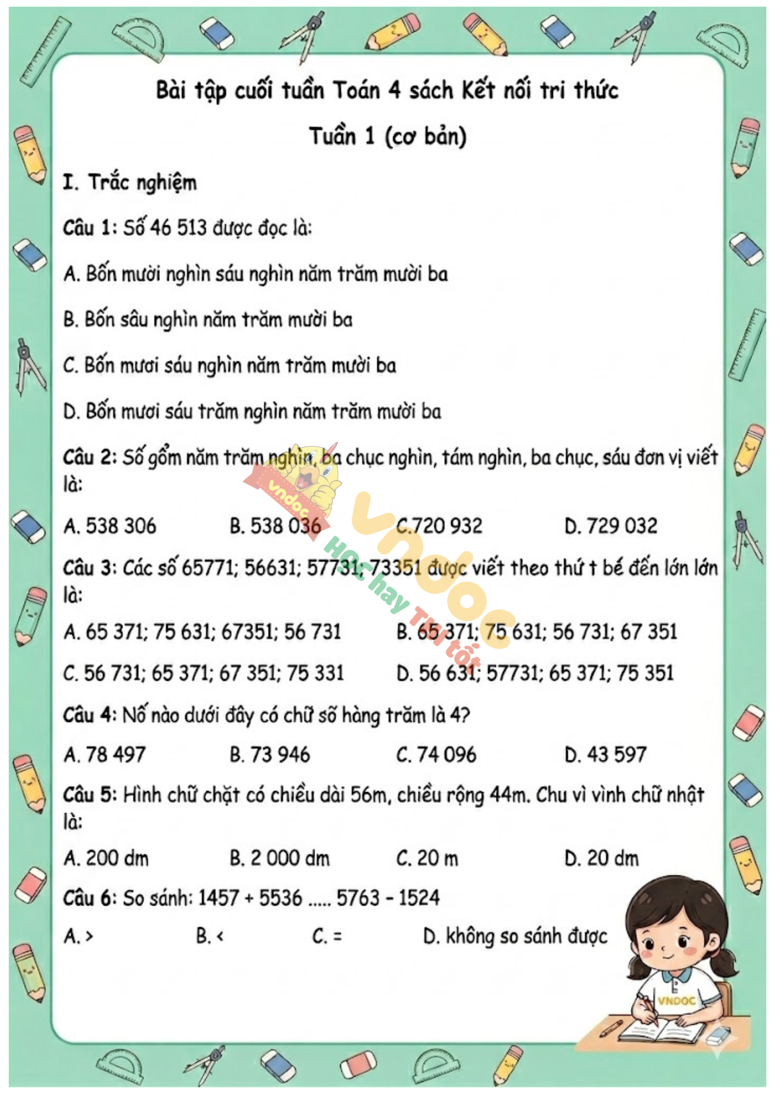phieu bai tap toan lop 4 tuan 1 co ban kntt mh1*955756
