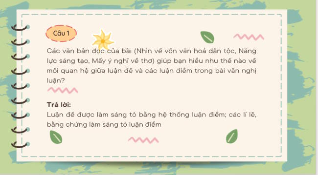 PowerPoint Ngữ văn 12 Bài 3: Củng cố mở rộng