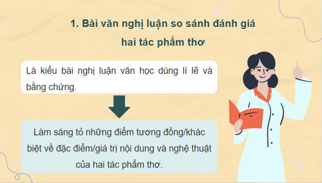 Ngữ văn 12 Bài 2: Viết bài văn nghị luận so sánh đánh giá hai tác phẩm thơ