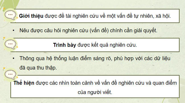 Ngữ văn 12 Bài 5: Viết báo cáo nghiên cứu về một vấn đề tự nhiên xã hội