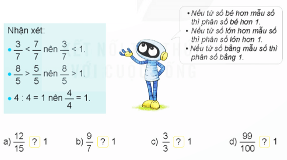 Toán lớp 4 Kết nối tri thức Bài 58: So sánh phân số (trang 64, 65, 66, 67, 68 Tập 2) | Giải Toán lớp 4