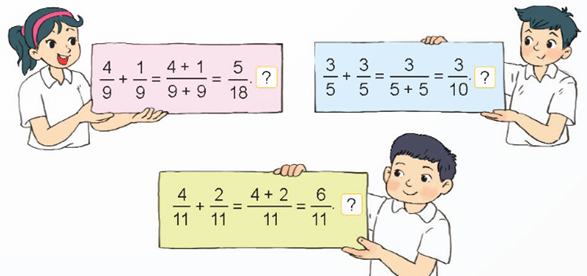 Toán lớp 4 Kết nối tri thức Bài 60: Phép cộng phân số (trang 74, 75, 76, 77, 78, 79 Tập 2) | Giải Toán lớp 4