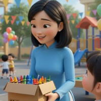 Video mở đầu Đạo đức 2 Bài 3: Kính trọng thầy giáo, cô giáo (AI)