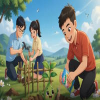 Video mở đầu Công nghệ 7 Bài 8: Trồng chăm sóc và bảo vệ rừng (AI)
