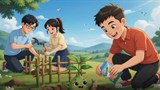 Video mở đầu Công nghệ 7 Bài 8: Trồng chăm sóc và bảo vệ rừng (AI)