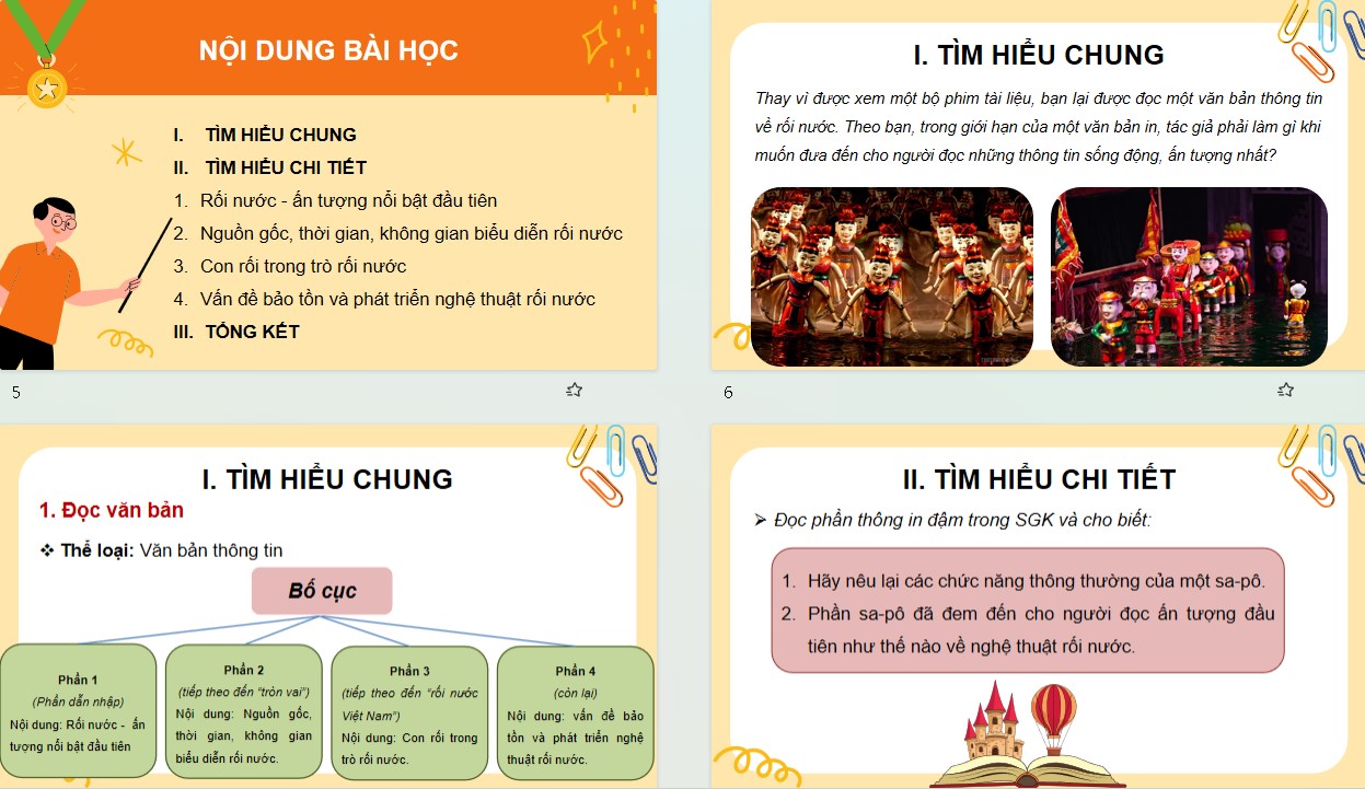 Giáo án PPT Văn 10 Kết nối tri thức Bài Múa rối nước hiện đại soi bóng tiền nhân