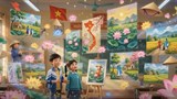 Video mở đầu Mĩ thuật 7 Bài 5: Yếu tố dân tộc trong tranh của một số họa sĩ (AI)