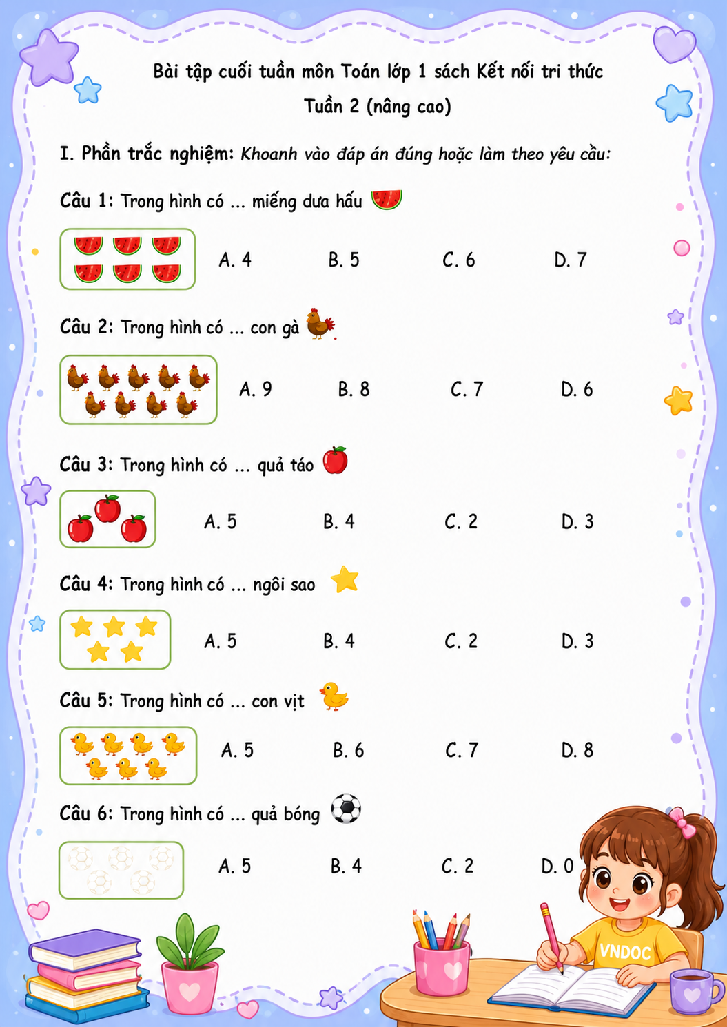 phieu bai tap cuoi tuan toan lop 1 ket noi tri thuc tuan 2 nang cao h1*958906