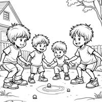 20 bức tranh tô màu về tình bạn cho bé