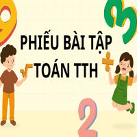 Phiếu Toán TTH: So sánh trong phạm vi 3