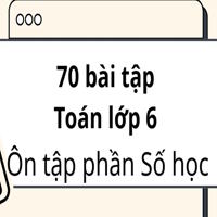 70 bài tập Toán lớp 6 – Ôn tập phần Số học (Có lời giải)
