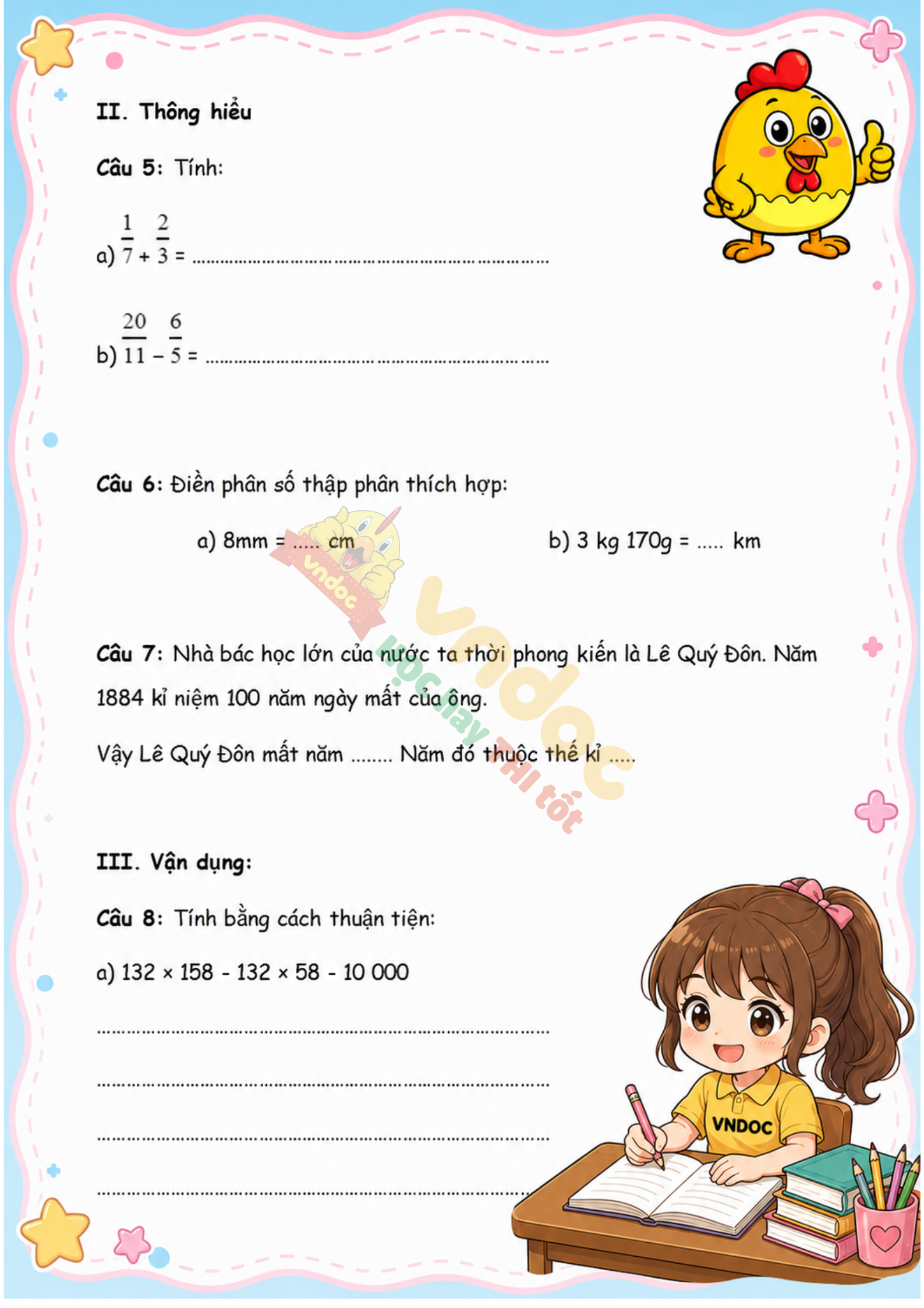Bai tap toan lop 5 Bai 9 luyen tap chung nang cao h2*963779