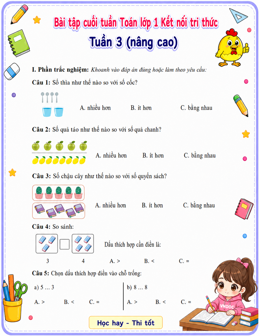 phieu bai tap cuoi tuan toan lop 1 ket noi tri thuc tuan 3 nang cao h1*964013