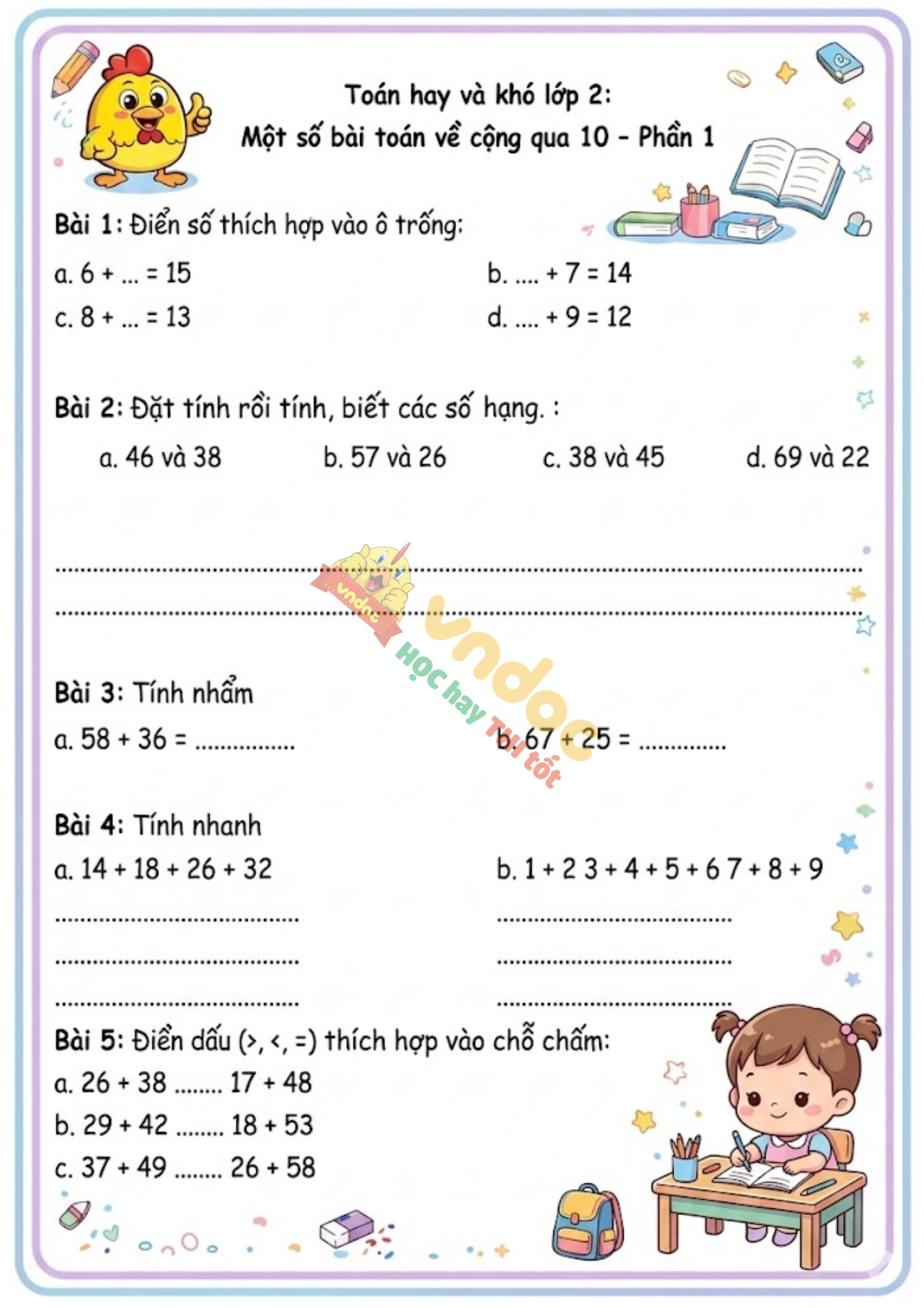 toan hay va kho lop 2 mot so bai toan ve cong qua 10 phan 1 h1*964715