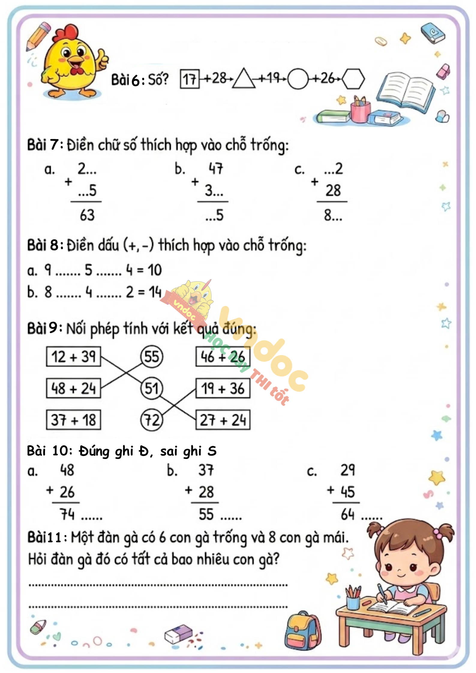 toan hay va kho lop 2 mot so bai toan ve cong qua 10 phan 1 h2*964716