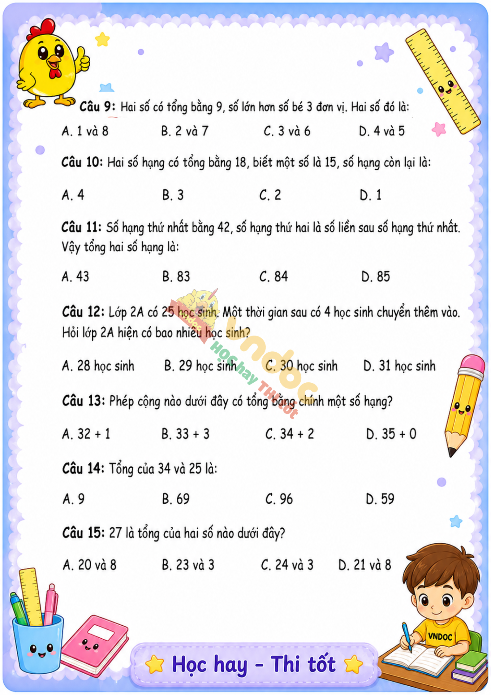 bai tap toan lop 2 so hang tong h2*965315