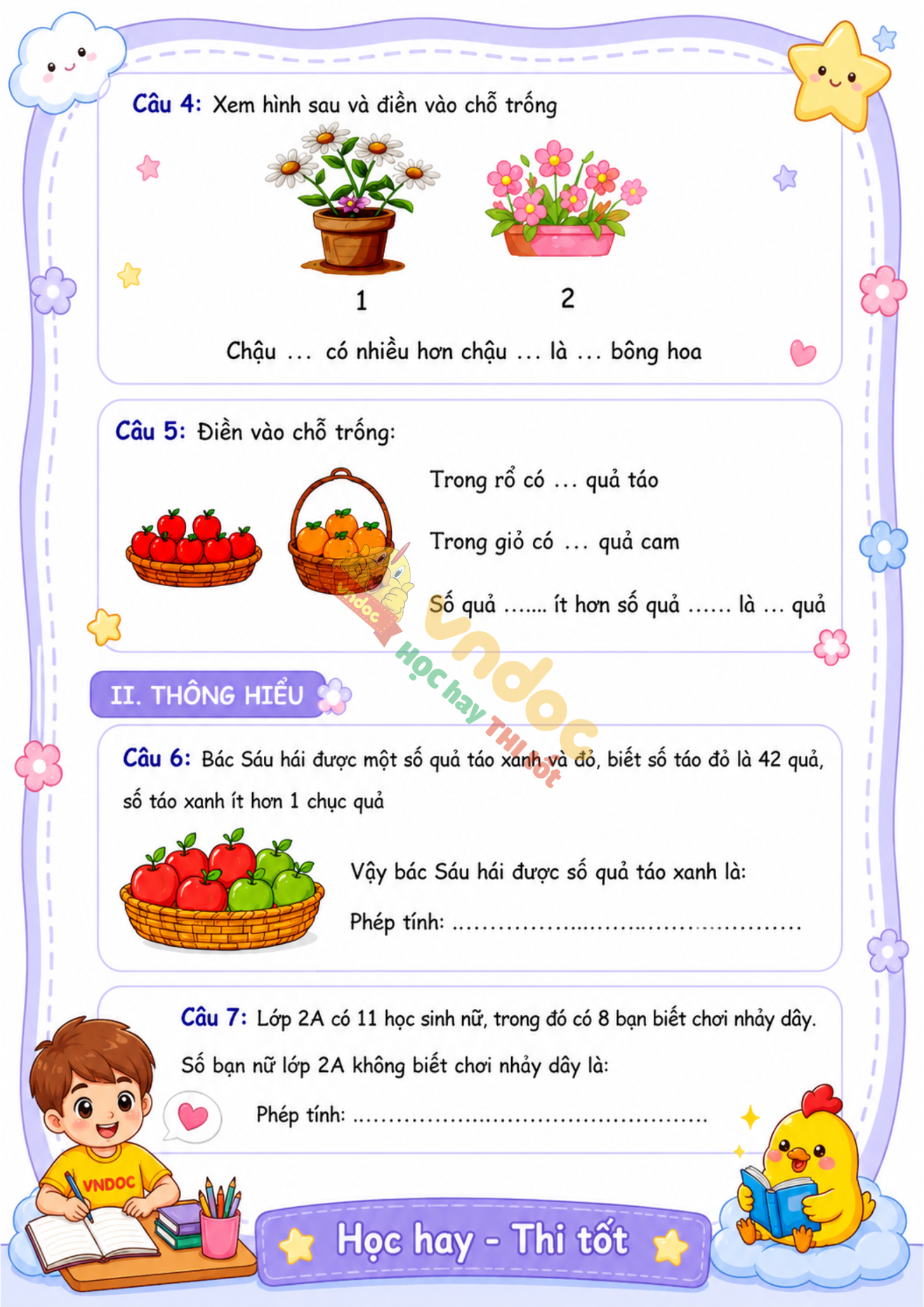 BT toan lop 2 Bai 14 luyen tap chung mh2*967589