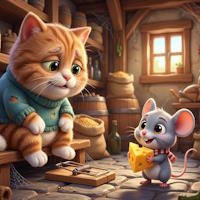 Truyện ngụ ngôn: Mèo già và Chuột nhắt