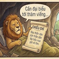 Truyện ngụ ngôn: Con cáo với vua sư tử ốm