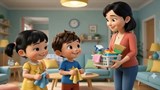Video mở đầu Tự nhiên và xã hội 2 Bài 4: Giữ sạch nhà ở (AI)