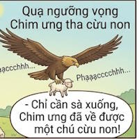 Truyện ngụ ngôn: Chim ưng và quạ