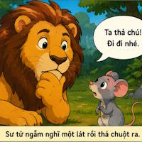 Truyện ngụ ngôn: Sư tử và chuột nhắt