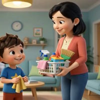 Video mở đầu Tự nhiên và xã hội 2 Bài 4: Giữ sạch nhà ở (AI)