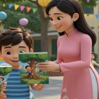 Video mở đầu Tự nhiên và xã hội 2 Bài 7: Ngày hội đọc sách của chúng em (AI)