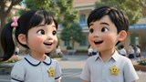 Video mở đầu Tự nhiên và xã hội 2 Bài 8: An toàn khi ở trường (AI)