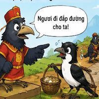 Truyện ngụ ngôn: Chèo bẻo và Ác là