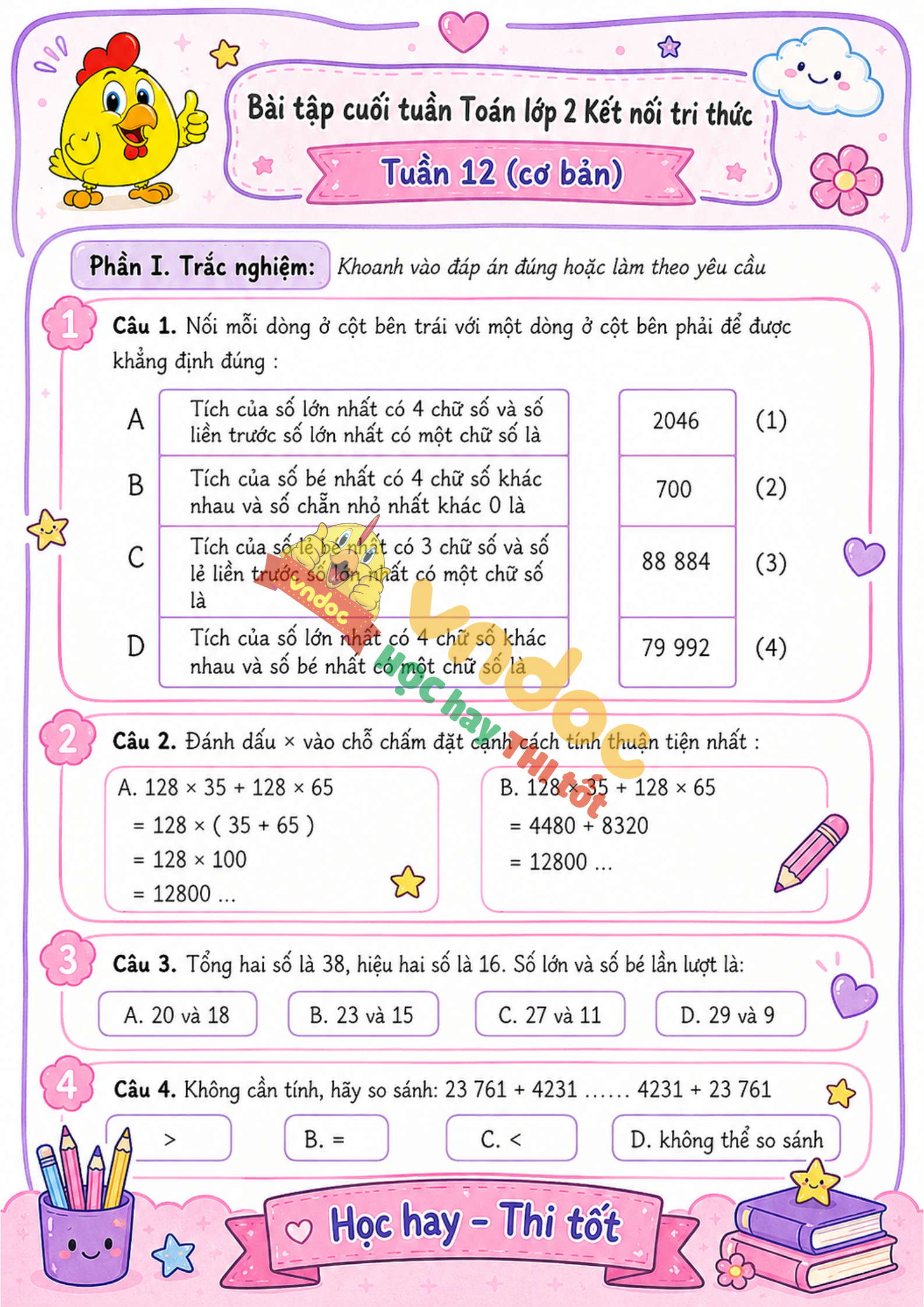 phieu bai tap toan lop 4 tuan 12 co ban kntt h1*971036