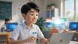 Video mở đầu Tin học 9 Bài 9b: Các chức năng chính của phần mềm làm video (AI)