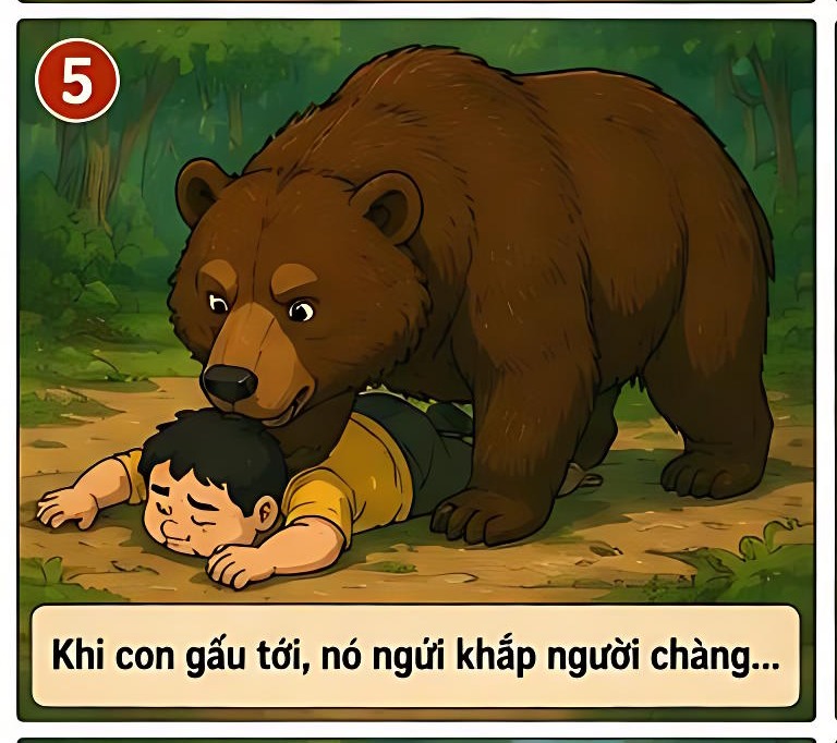 hai nguoi ban va gau 4*974483