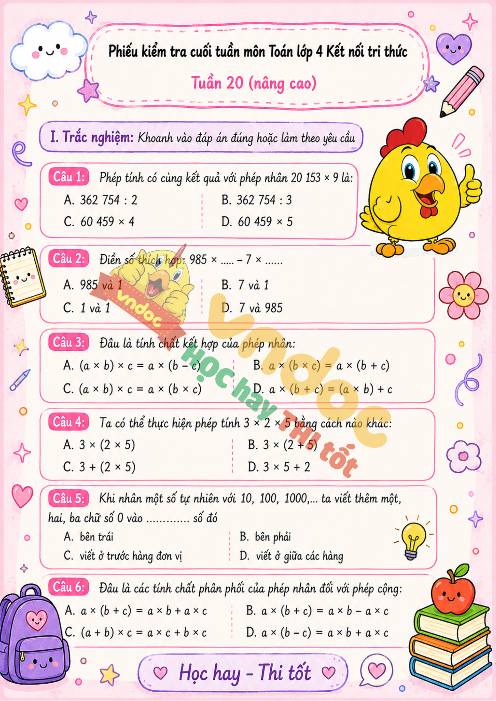 phieu bai tap toan lop 4 tuan 20 nang cao kntt h1*974689