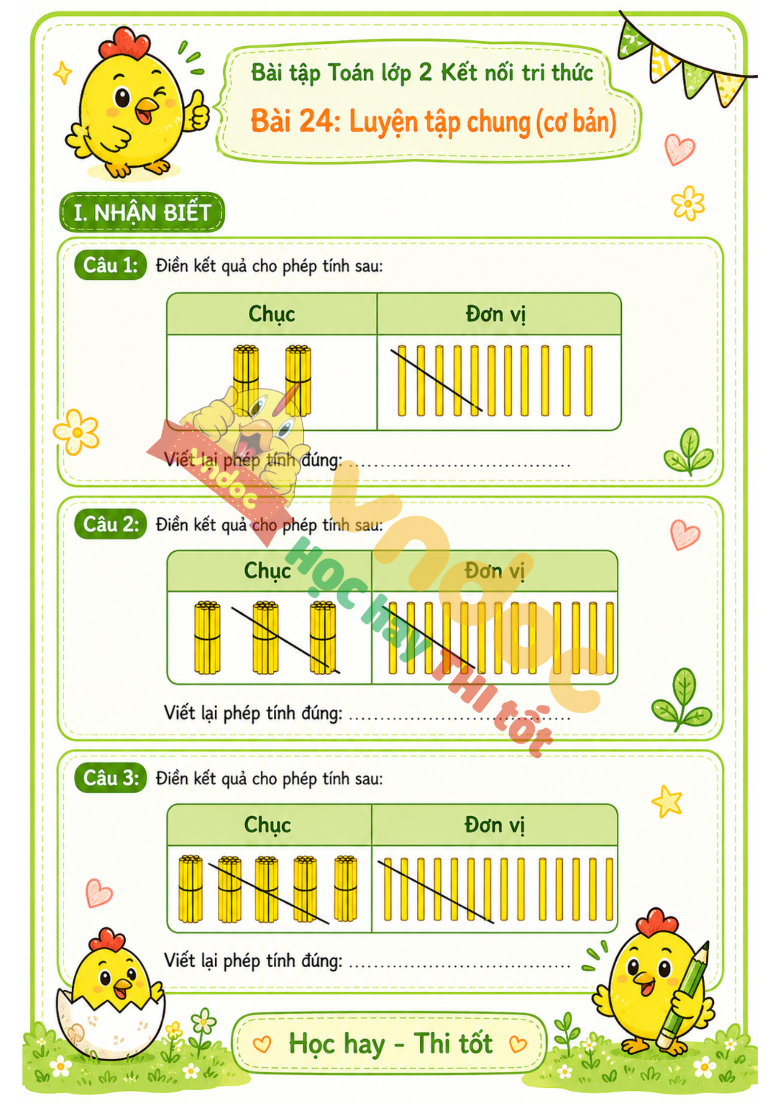 BT toan lop 2 Bai 24 luyen tap chung co ban mh1*974745