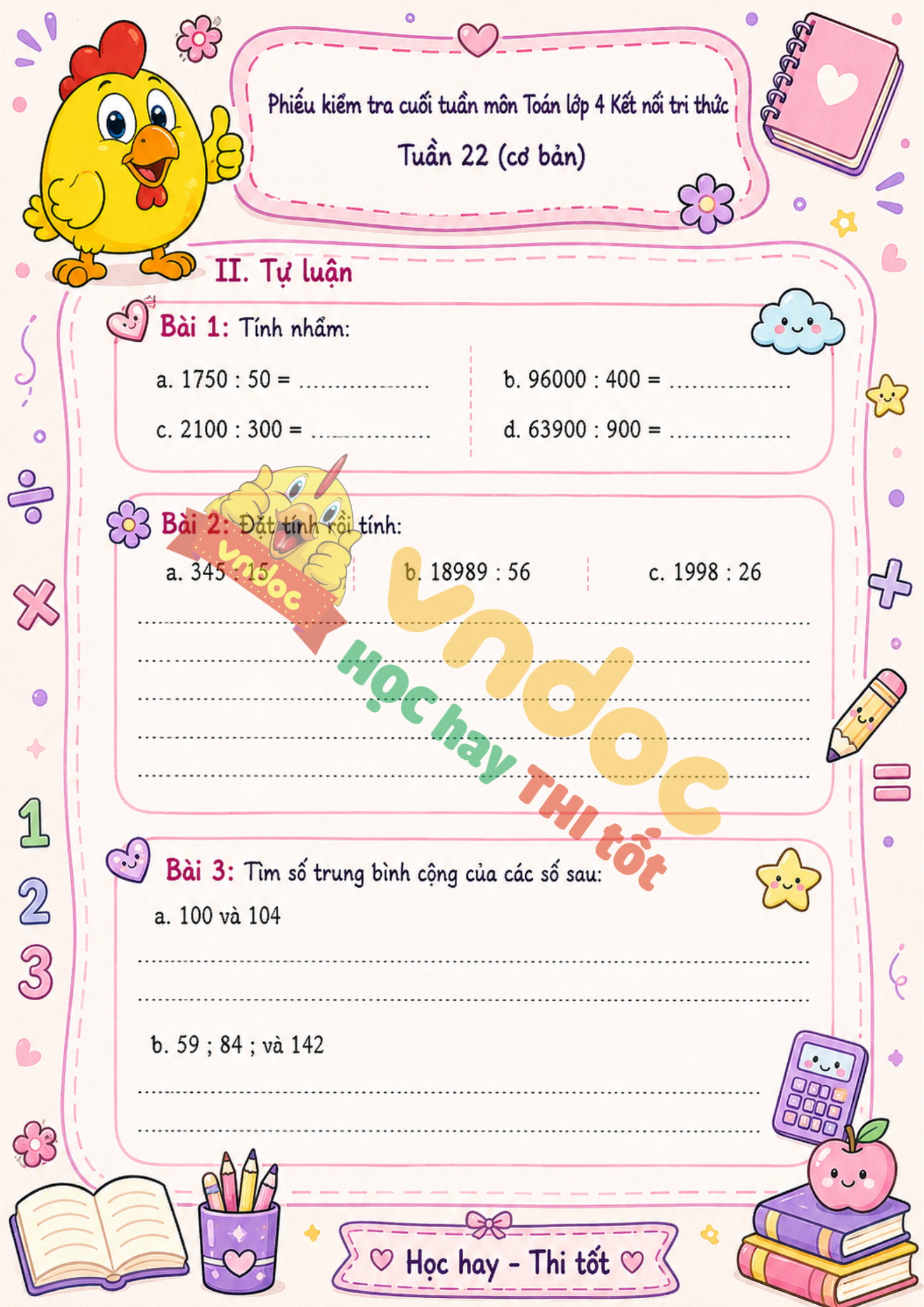 phieu bai tap toan lop 4 tuan 22 co ban kntt h2*975331