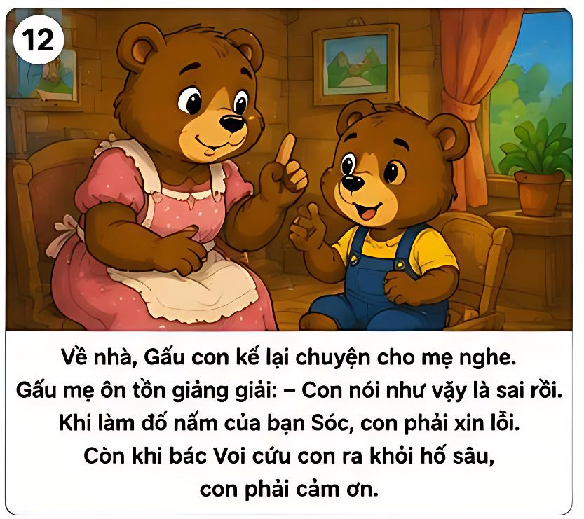 bai hoc dau tien cua gau con 12*976738