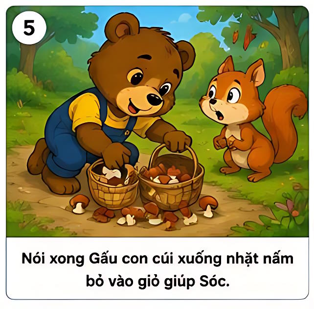 bai hoc dau tien cua gau con 5*976730