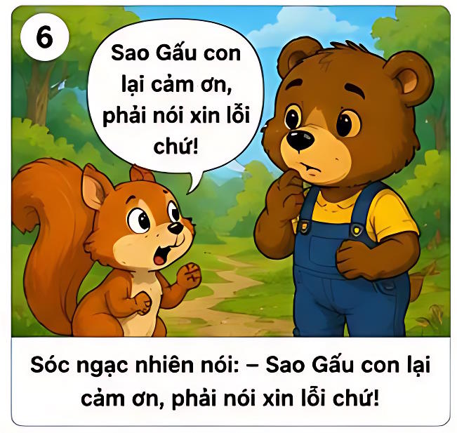 bai hoc dau tien cua gau con 6*976737
