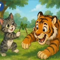 Truyện ngụ ngôn: Mèo dạy hổ