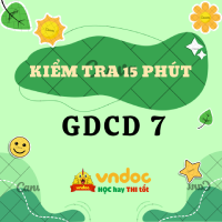Đề kiểm tra 15 phút GDCD 7 Bài 6: Ứng phó với tâm lí căng thẳng