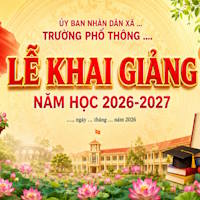 Câu lệnh tạo phông cho Khai giảng năm học mới 