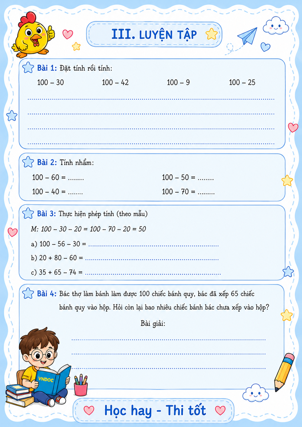 ly thuyet toan lop 2 100 tru di mot so h2*978101