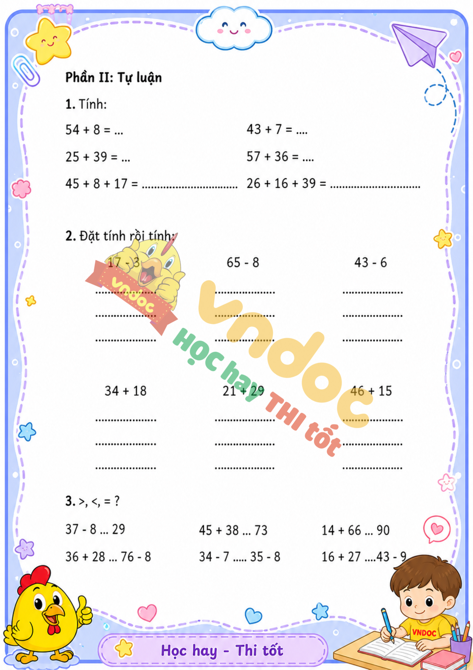 bt cuoi tuan toan lop 2 tuan 12 co ban sach kntt h2*979265