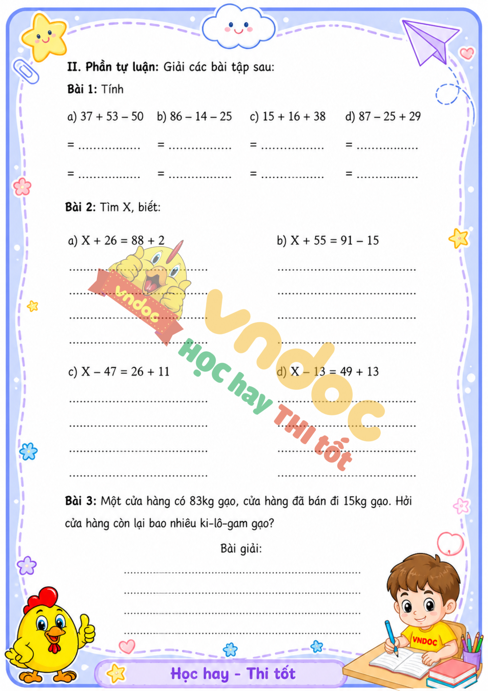 bt cuoi tuan toan lop 2 tuan 12 nang cao sach kntt mh2*979254