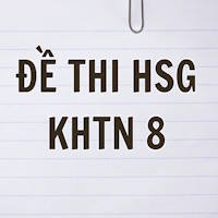 Đề thi HSG môn KHTN 8 phường Hạc Thành - Thanh Hóa năm 2025-2026