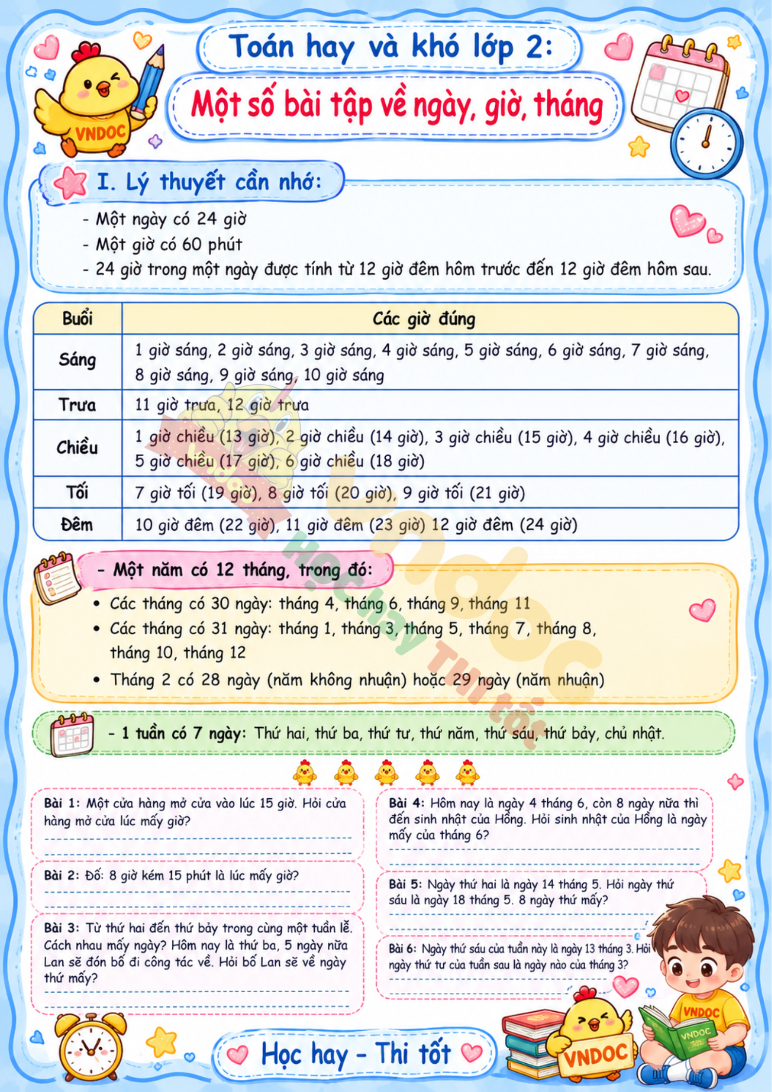 toan hay va kho lop 2 mot so bai tap ve ngay gio thang mh1*979397
