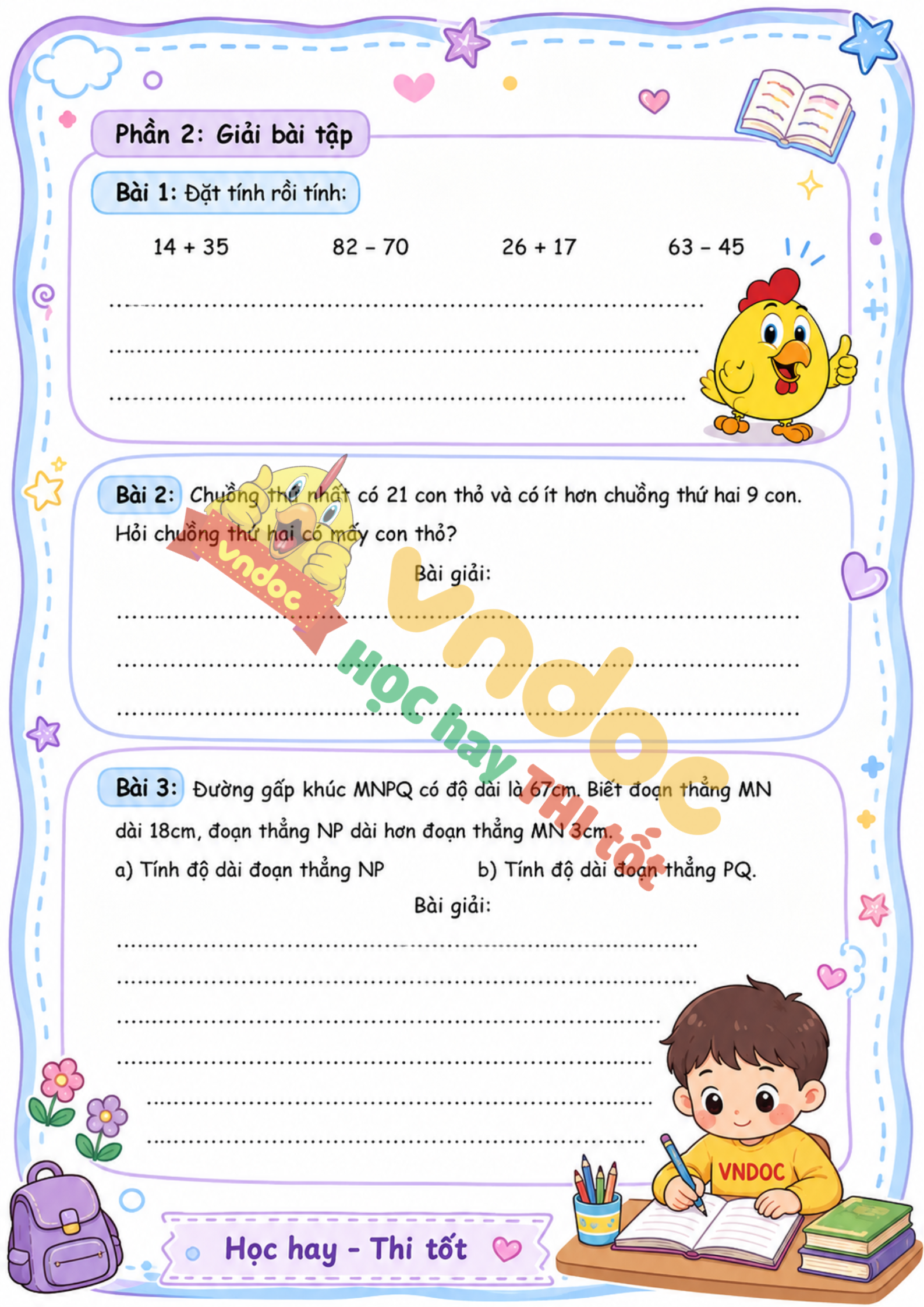 bt cuoi tuan toan lop 2 tuan 17 co ban sach kntt h2*980476