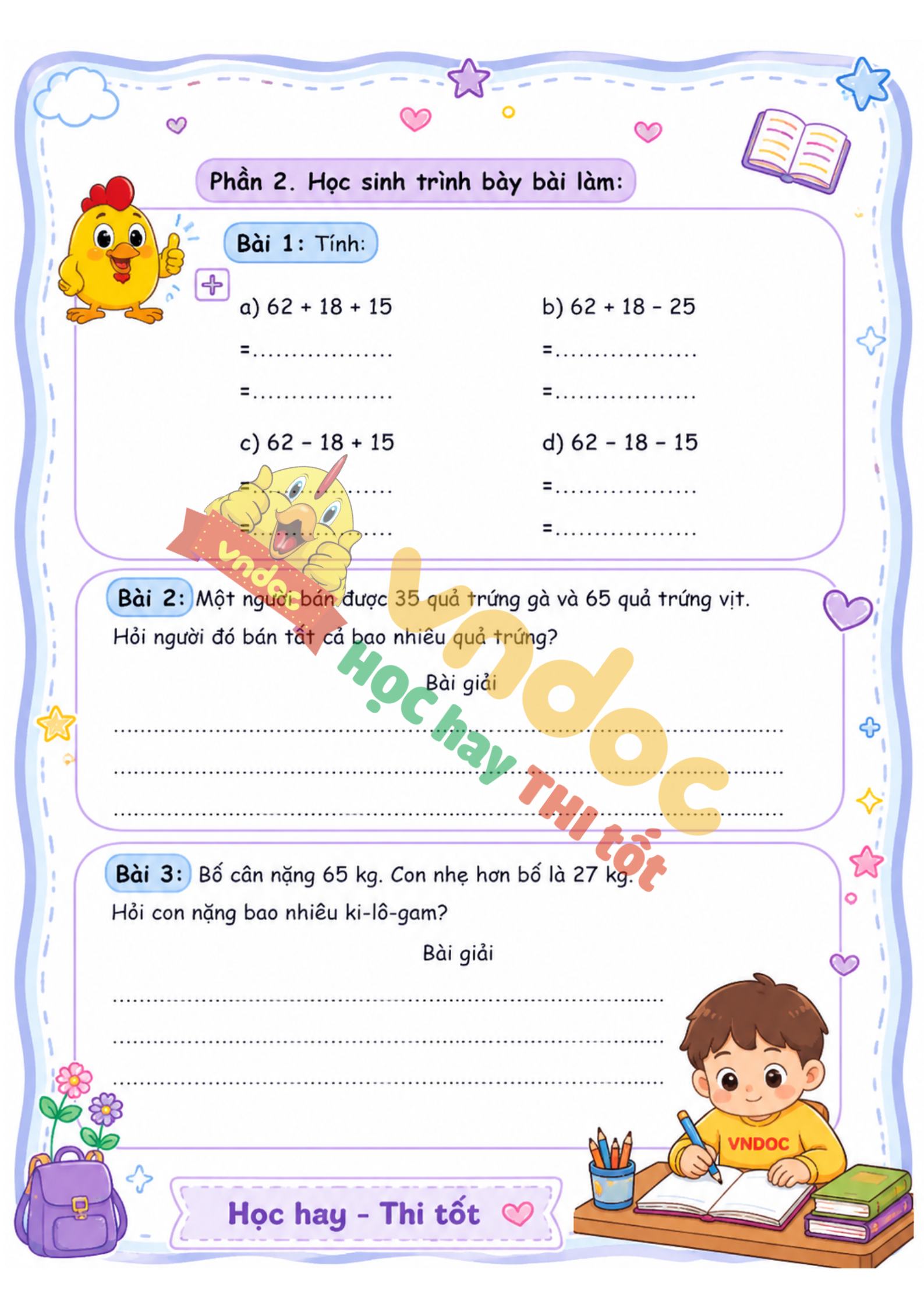 bt cuoi tuan toan lop 2 tuan 17 nang cao sach kntt mh2*980481